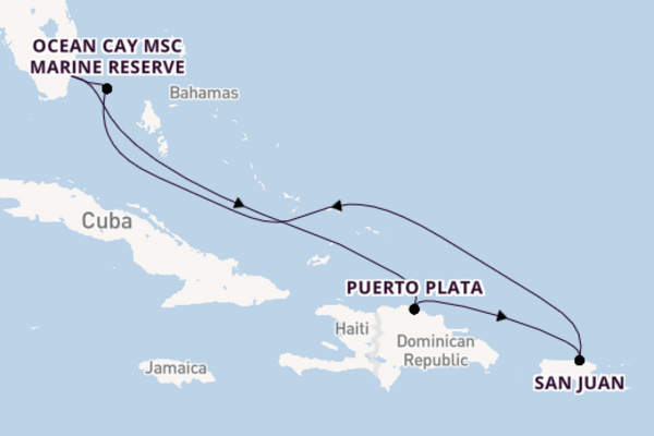 Caribbean from Miami with the MSC Seascape