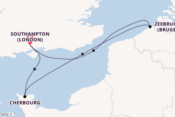 England from Southampton with the MSC Virtuosa