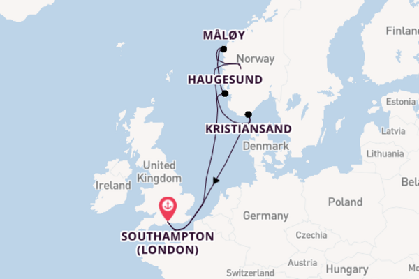 Norway from Southampton with the MSC Virtuosa