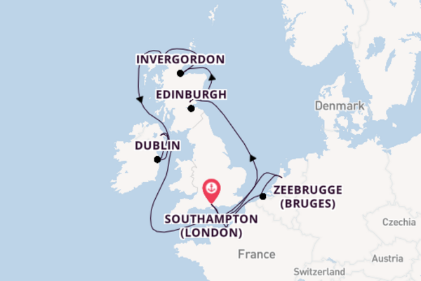 British Isles from Southampton with the Norwegian Dawn