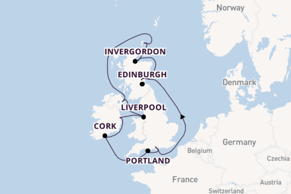 United Kingdom from Southampton with the Norwegian Dawn