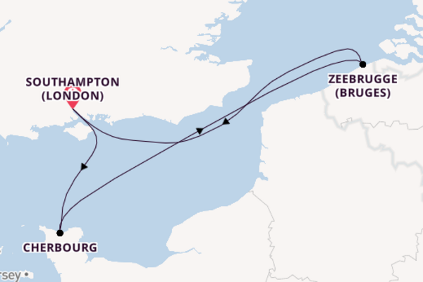 England from Southampton with the MSC Virtuosa