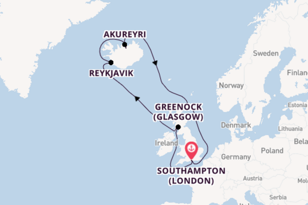 United Kingdom from Southampton with the Celebrity Apex