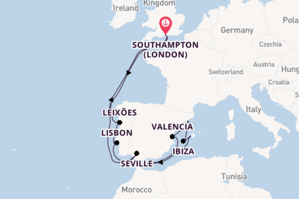 Western Mediterranean from Southampton with the Celebrity Apex