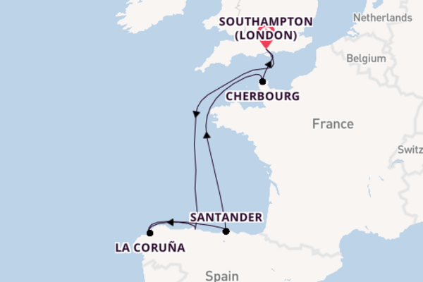 England from Southampton with the Britannia 