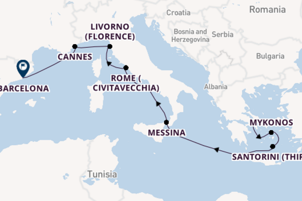 Mediterranean from Athens with the Norwegian Dawn