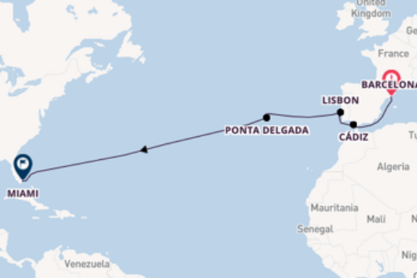 Portugal from Barcelona with the Norwegian Jewel