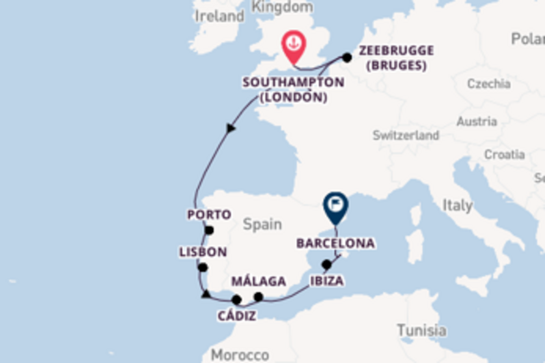 Western Mediterranean from Southampton with the Norwegian Jewel