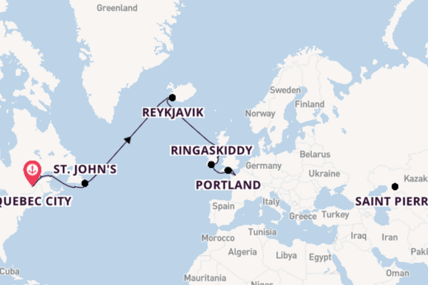 British Isles from Quebec City with the Norwegian Jewel